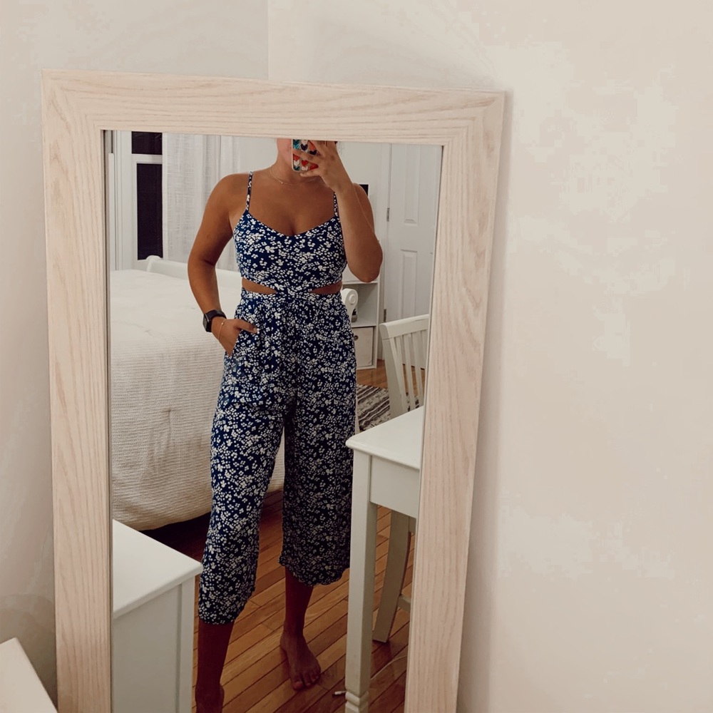Aerie Cut-Out Cropped Jumpsuit